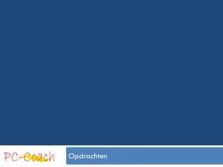 opdrachten