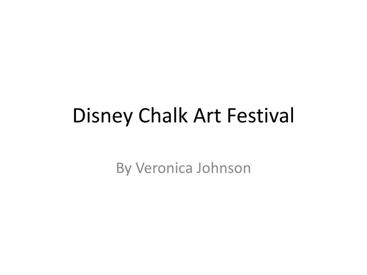 disney chalk art festival