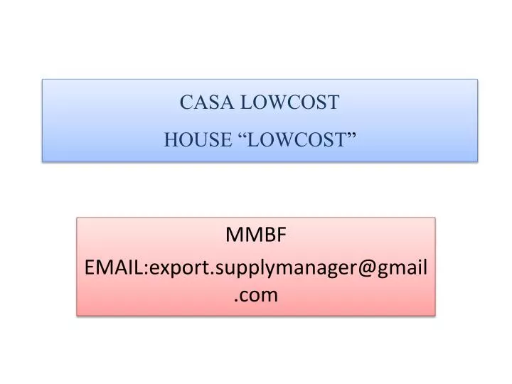 casa lowcost house lowcost