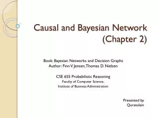 Causal and Bayesian Network (Chapter 2)