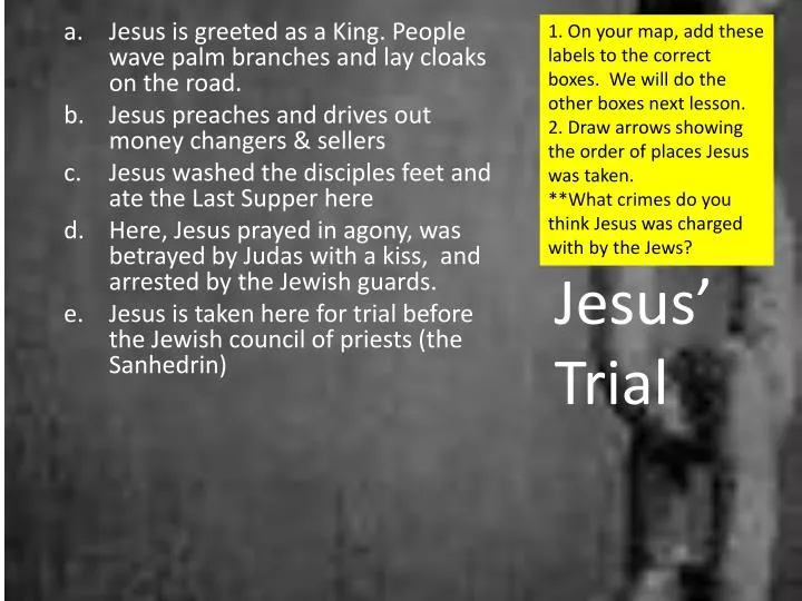 jesus trial