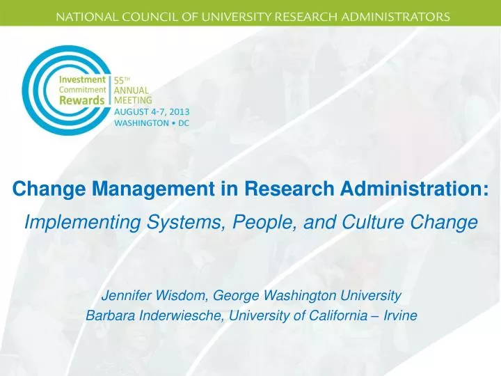 change management in research administration