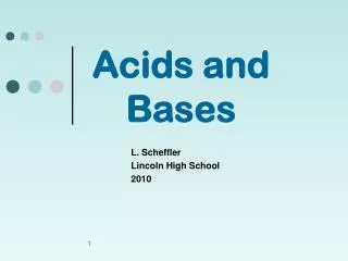 Acids and Bases