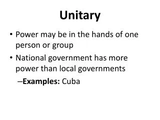 Unitary