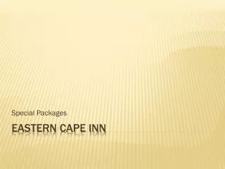 Eastern Cape inn