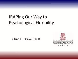 IRAPing Our Way to Psychological Flexibility