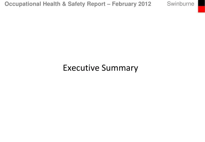 occupational health safety report february 2012