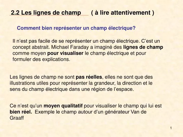 2 2 les lignes de champ lire attentivement