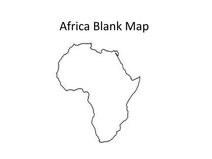 africa blank map