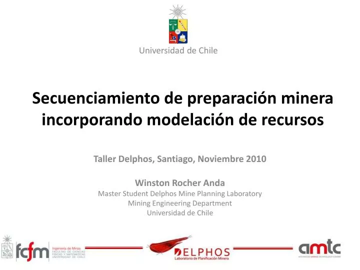 secuenciamiento de preparaci n minera incorporando modelaci n de recursos