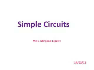 Simple Circuits