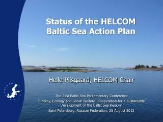 Status of the HELCOM Baltic Sea Action Plan