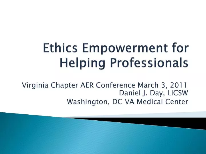 ethics empowerment for helping professionals