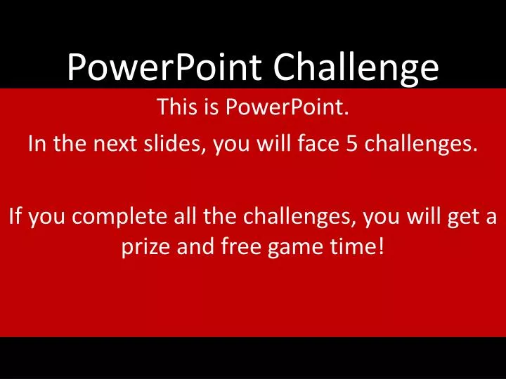 powerpoint challenge