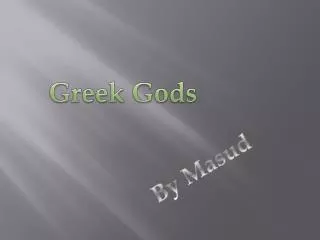 Greek Gods