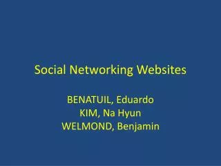 Social Networking Websites