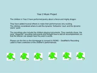 Year 2 Music Project