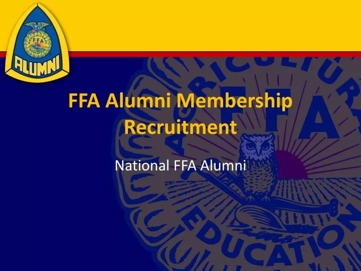 ffa alumni membership recruitment