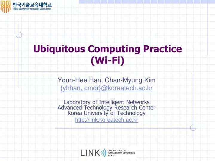 ubiquitous computing practice wi fi