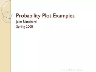 Probability Plot Examples