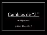 Cambios de “J ” - slide 1