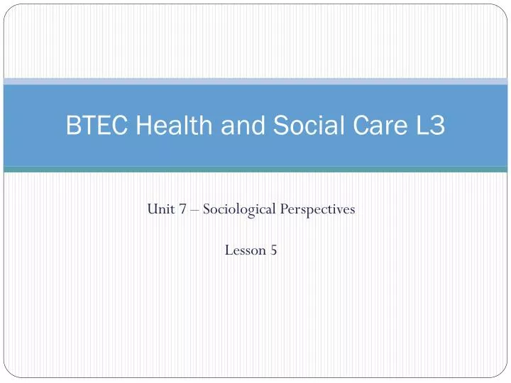 btec health and social care l3