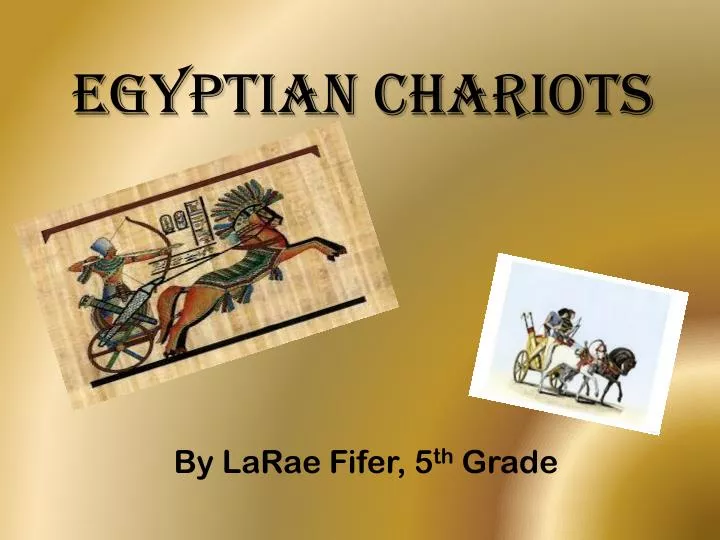 egyptian chariots
