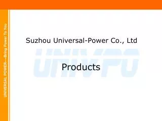 Suzhou Universal-Power Co., Ltd