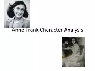 Anne Frank Character Analysis