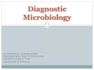 Diagnostic Microbiology