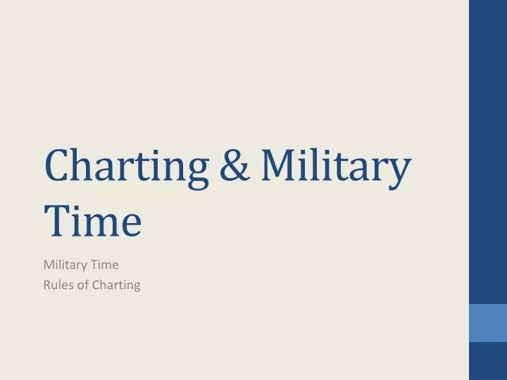charting military time