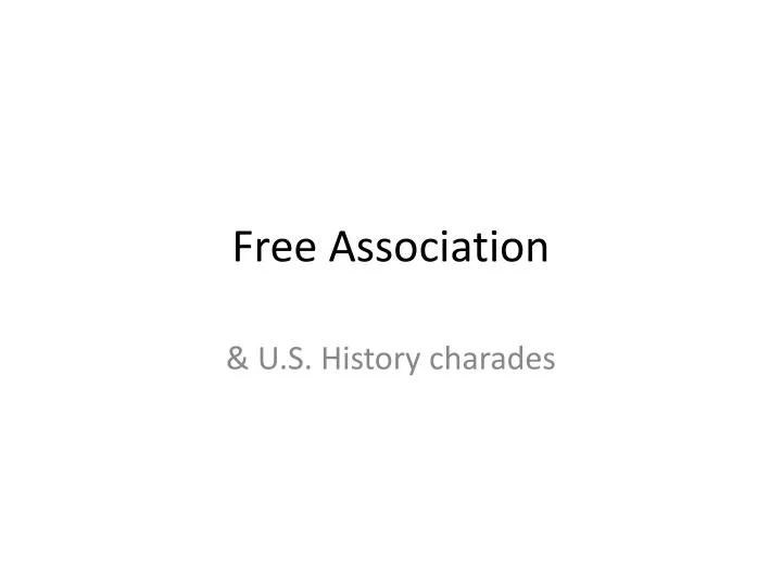 free association