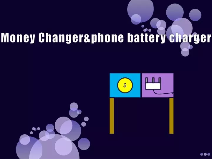 money changer phone battery charger