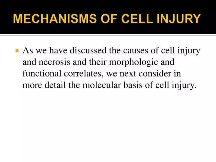 mechanisms of cell injury