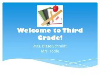 Welcome to Third Grade!