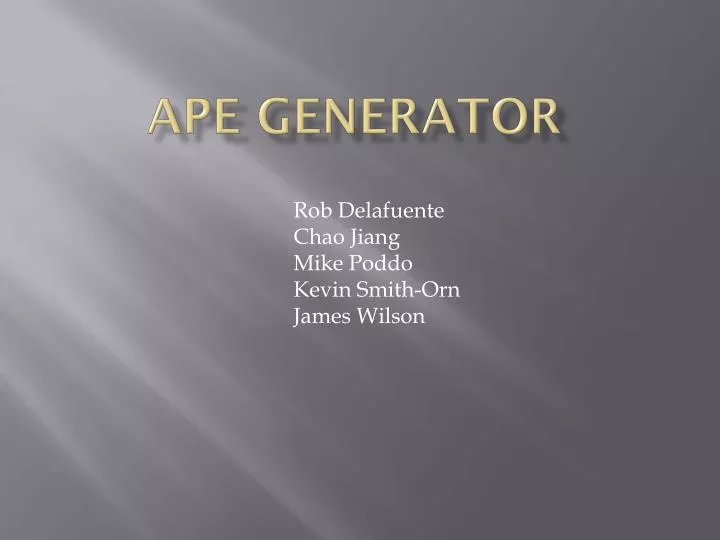 ape generator