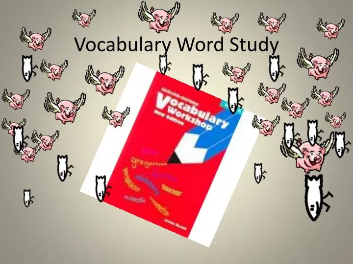 vocabulary word study