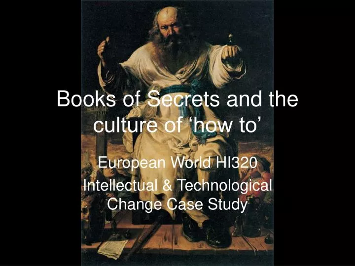 books of secrets and the culture of how to