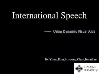 International Speech