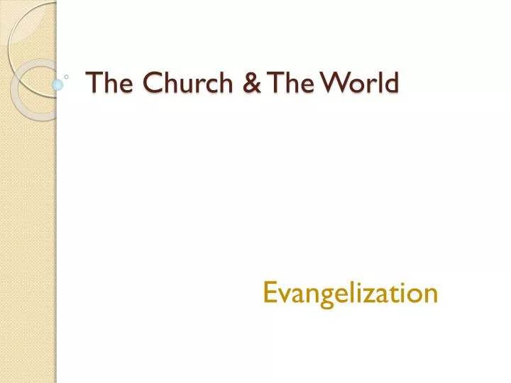 the church the world