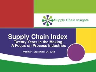 Supply Chain Index