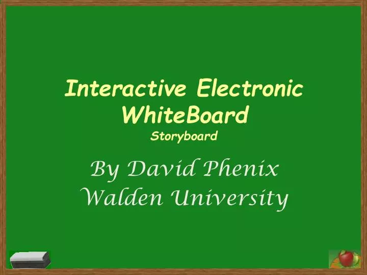 interactive electronic whiteboard storyboard