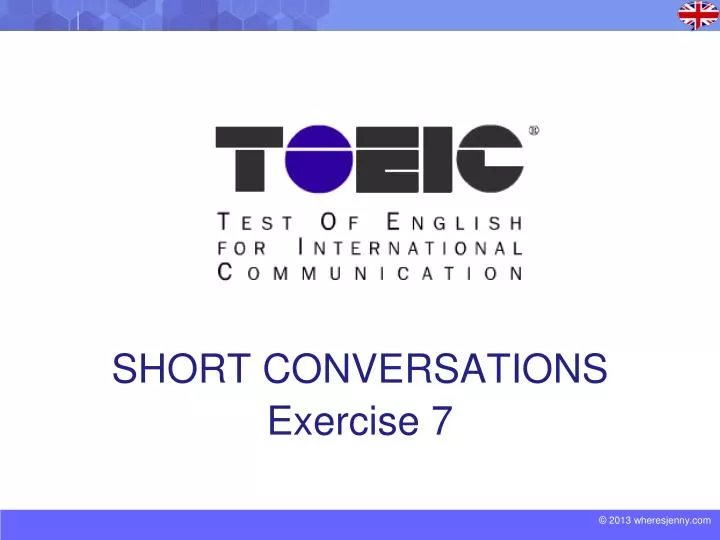 short conversations exercise 7