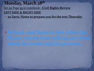 monday march 28 th