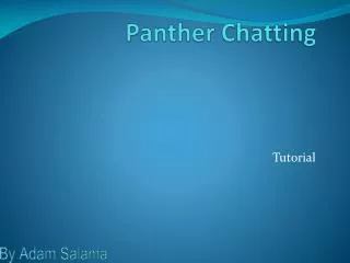 Panther Chatting