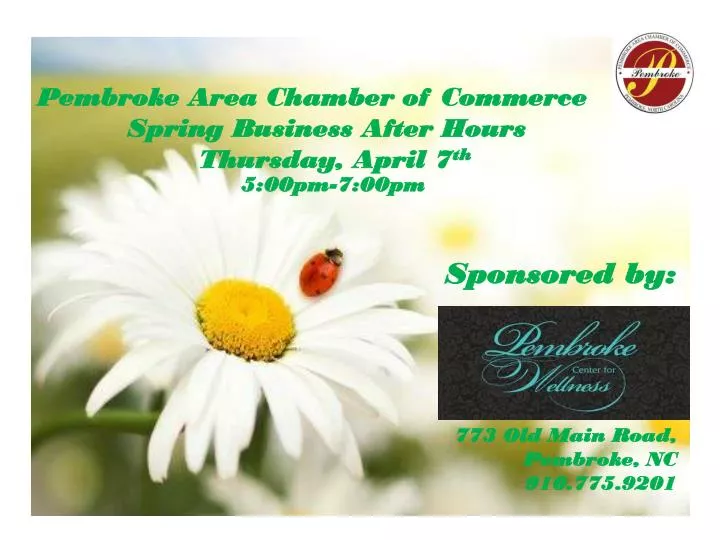 pembroke area chamber of commerce spring business after hours thursday april 7 th 5 00pm 7 00pm