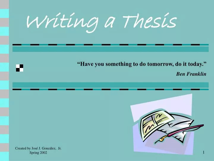 writing a thesis