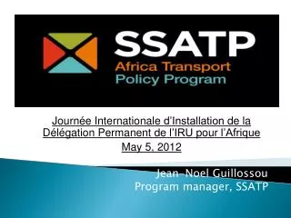 jean noel guillossou program manager ssatp
