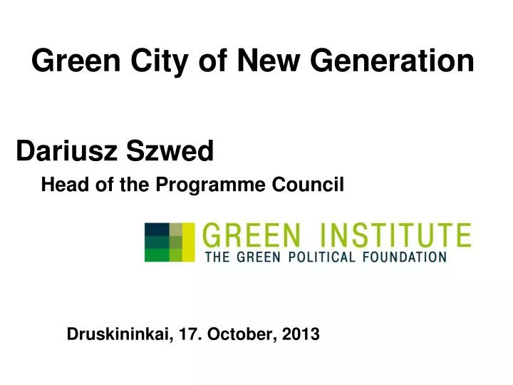 green city of new generation