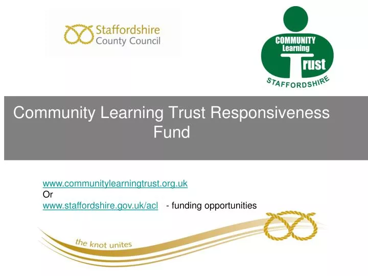 community learning trust responsiveness fund